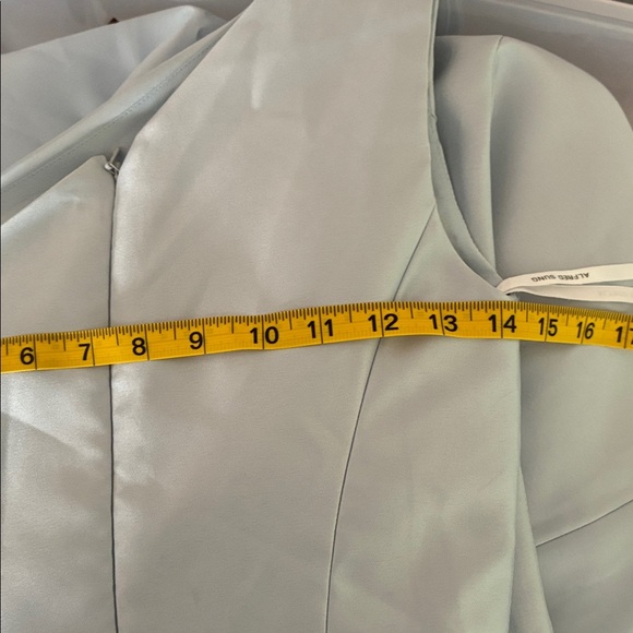 ALFRED SUNG Light Blue One-Shoulder Dress - Picture 8 of 8